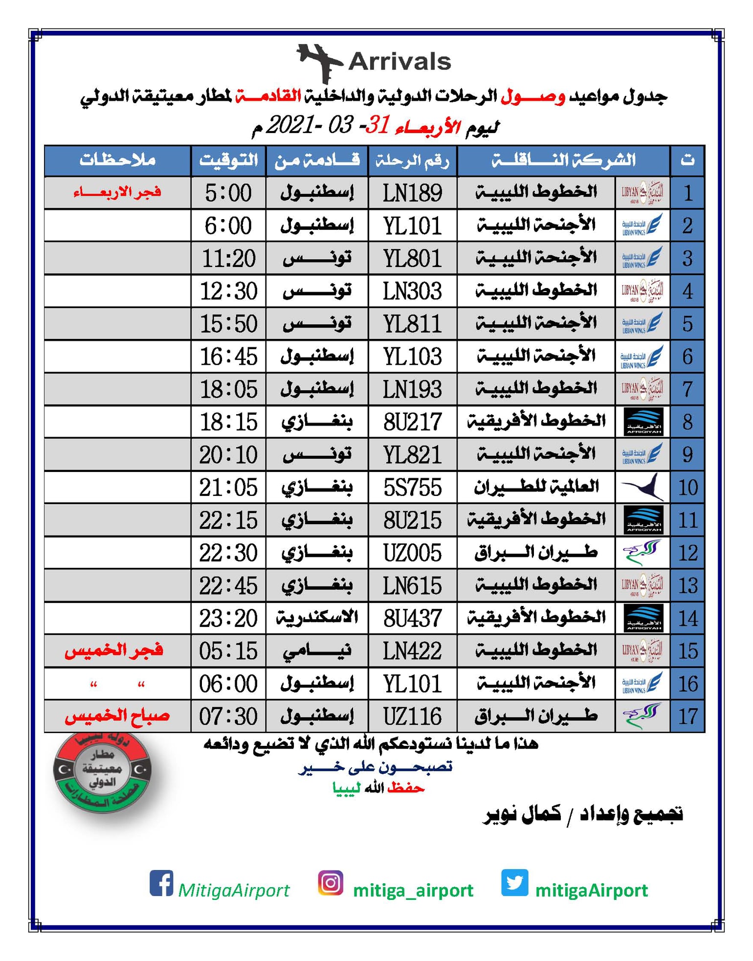 جدول رحلات مطار جدة